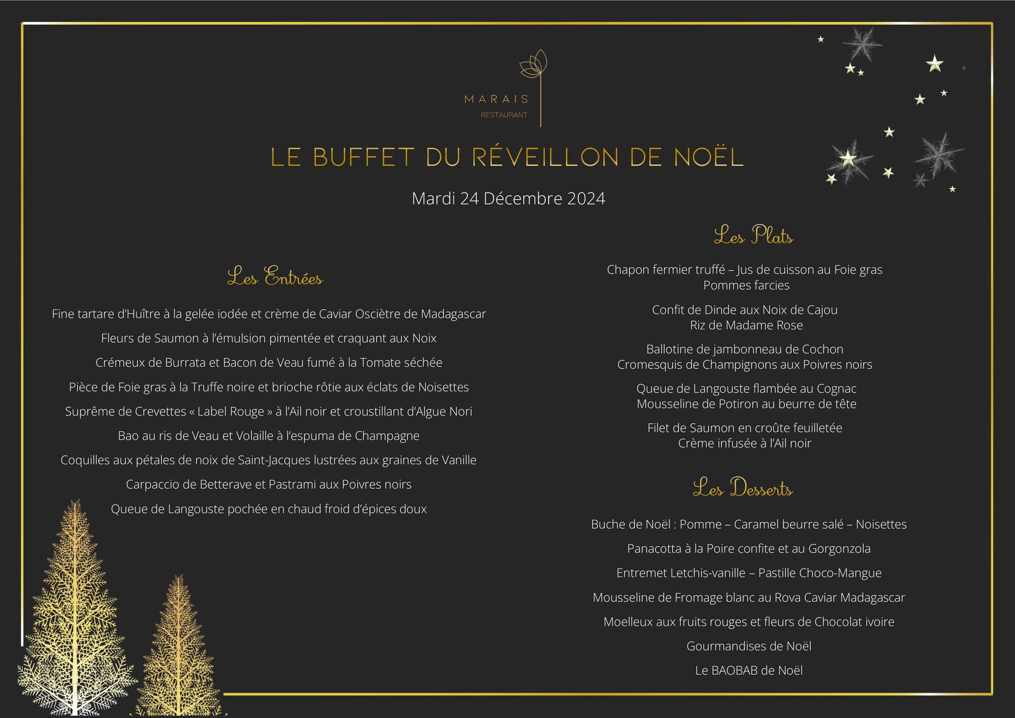 RÉVEILLON DE NOËL